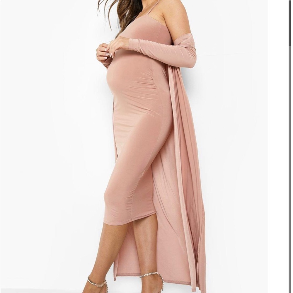 maternity dress and Long jacket